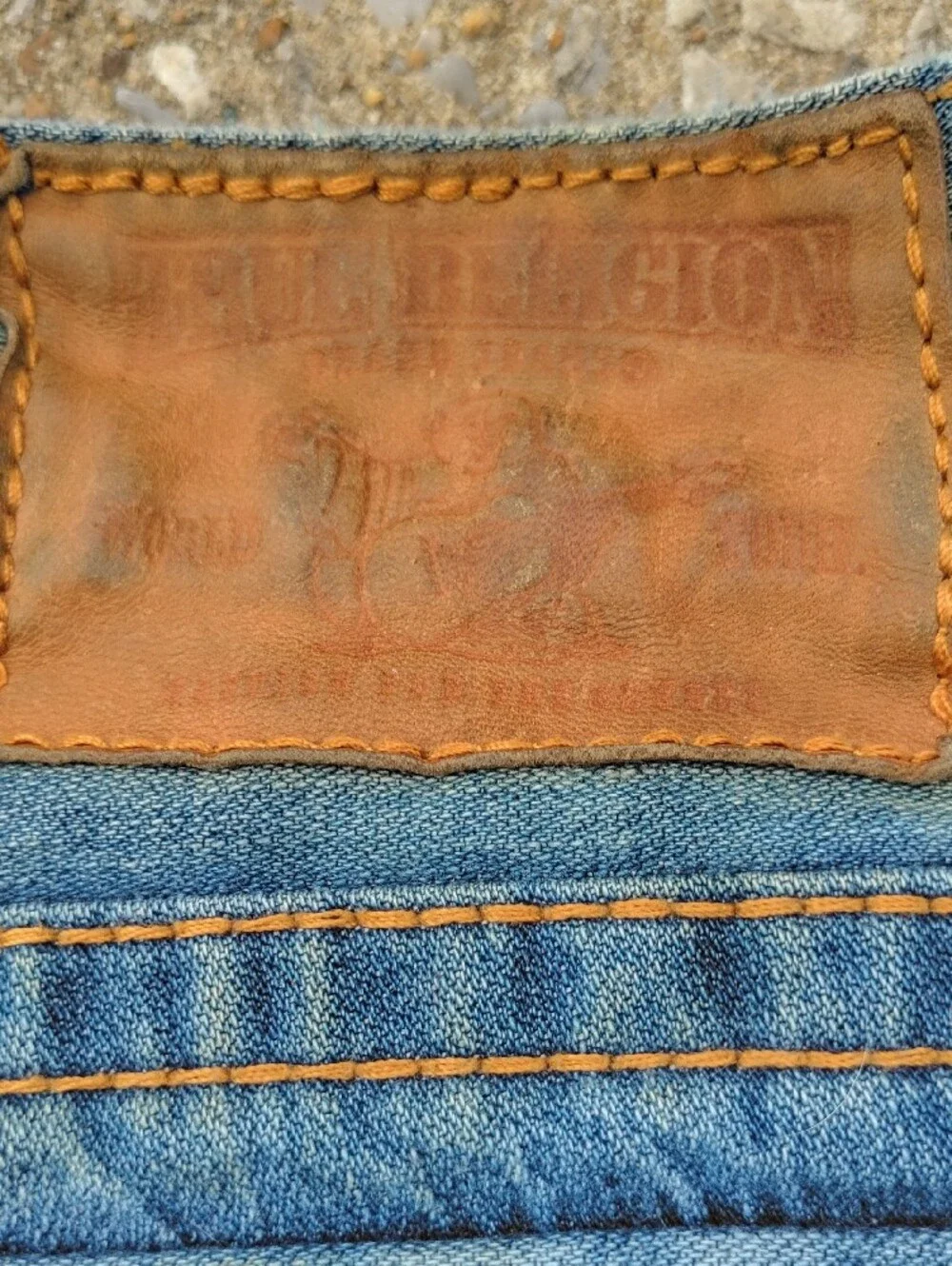 Y2K Big T Ricky True Religion Indigo Men’s Blue Denim Jeans